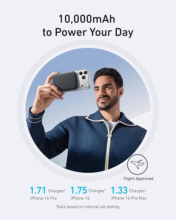 Anker MagGo Power Bank – Ultra-Slim 10,000mAh Magnetic Portable Charger