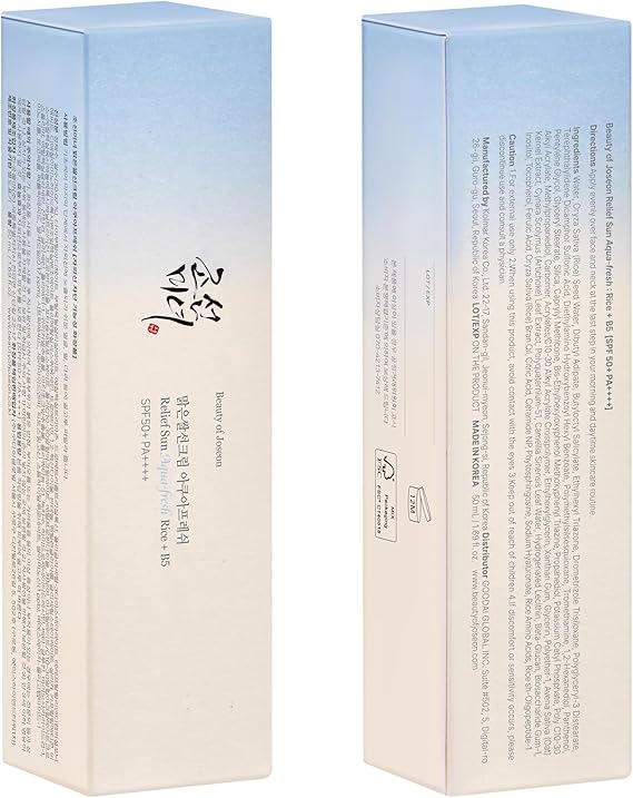 Beauty of Joseon Relief Sun Aqua-Fresh Sunscreen Rice + Panthenol SPF 50+ PA++++ 50ml