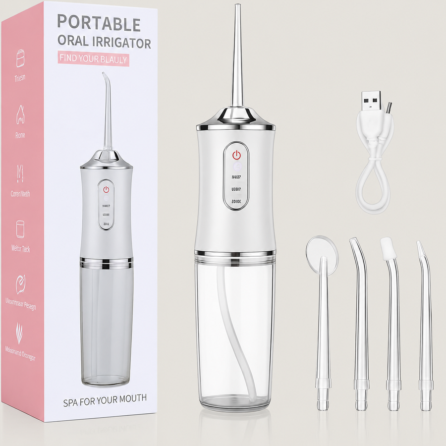 Cordless Water Flosser – Rechargeable Oral Irrigator for Braces, Implants & Gum Care