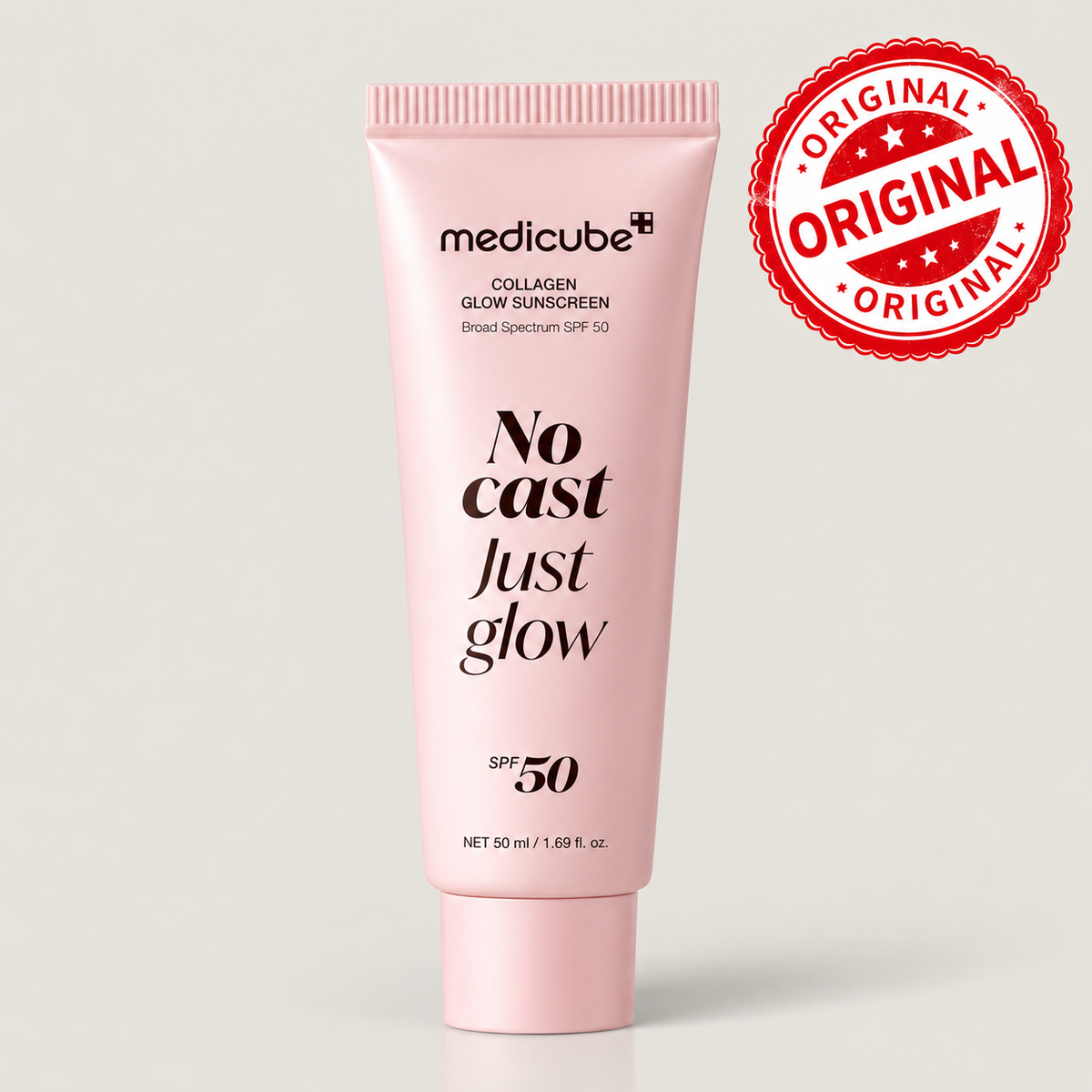 Medicube Collagen Glow Sunscreen SPF 50 – No White Cast, Radiant Finish (50ml)