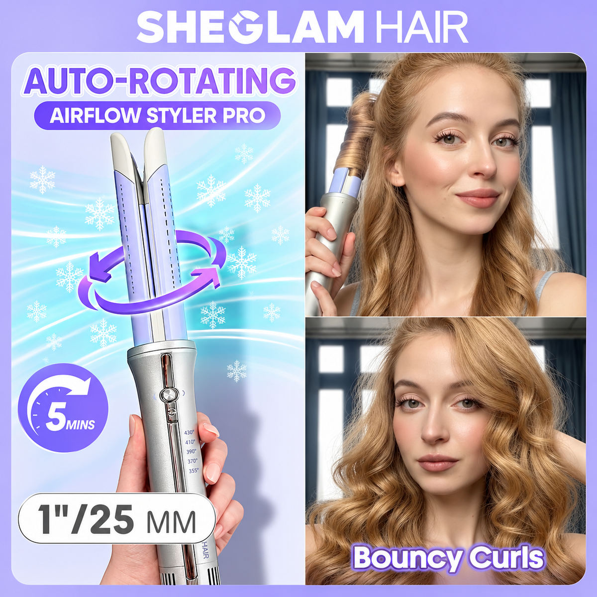SHEGLAM One Touch Airflow Styler Pro – 25mm