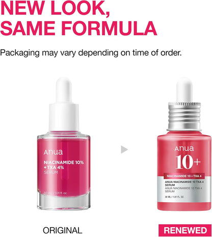 Anua Niacinamide 10% + TXA 4% Serum. Dark Spots Correcting and brightening Serum (30ml)