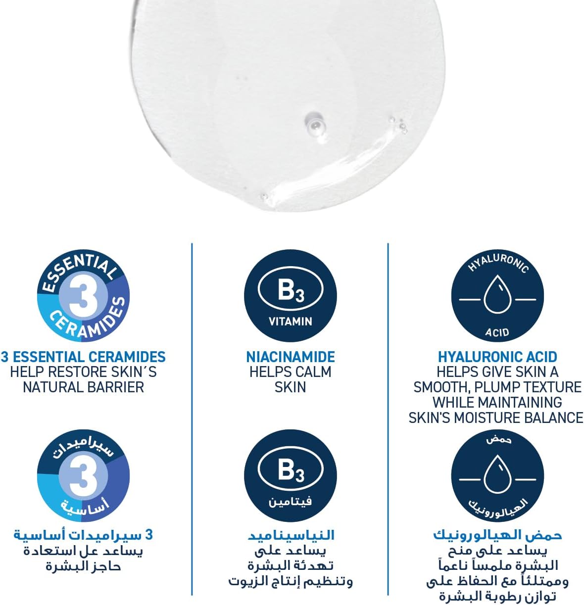 Cerave Foaming Cleanser for Normal to Oily Skin with Hyaluronic Acid  (473ml)
