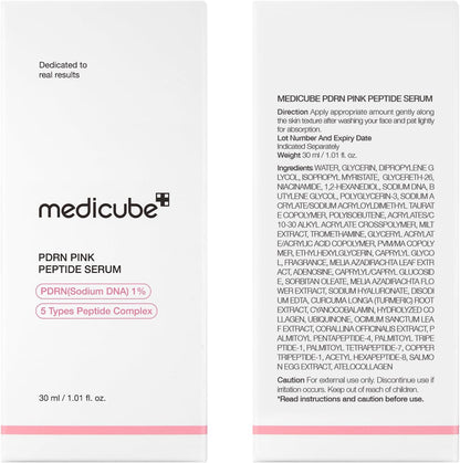 Medicube PDRN Pink Peptide Serum – Glass Skin Glow & Deep Hydration (30ml)
