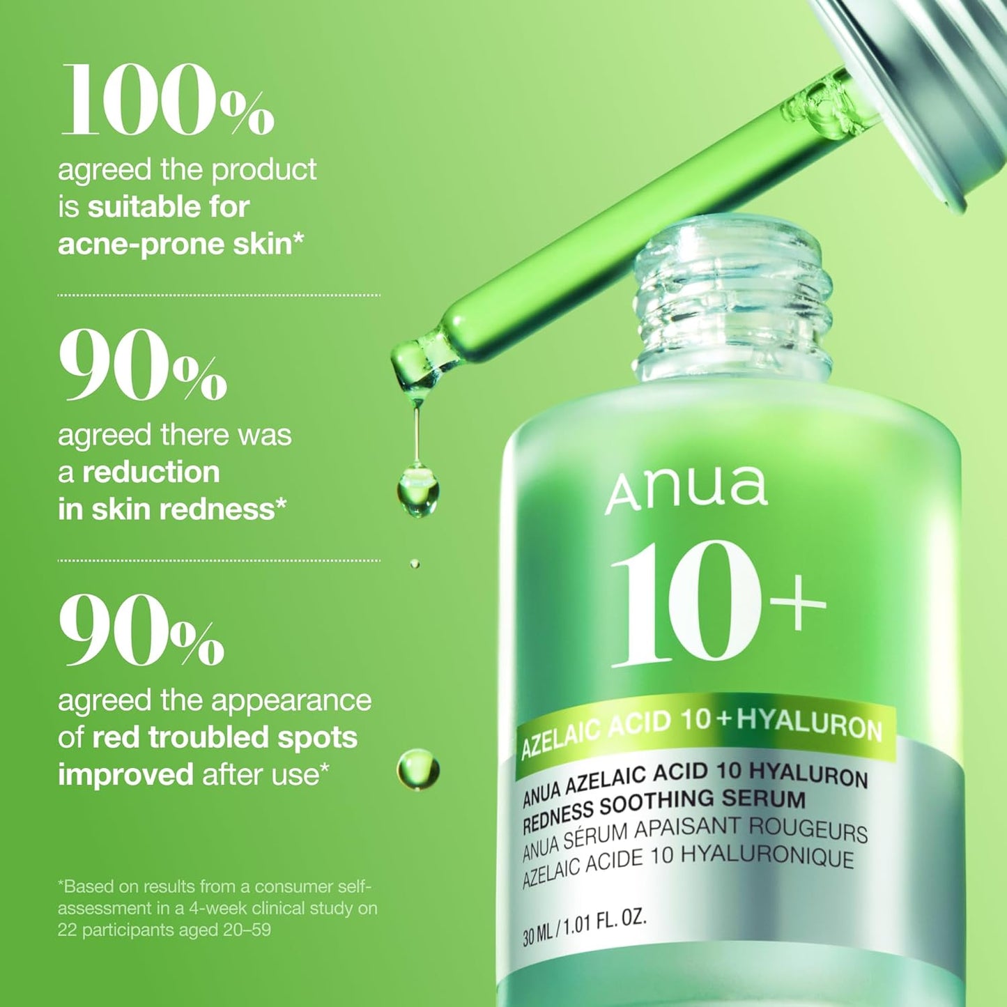 Anua Azelaic Acid 10% Redness Relief Serum – Calm, Clear & Hydrated Skin (30ml)
