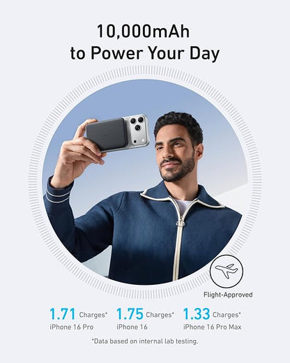 Anker MagGo Power Bank – Ultra-Slim 10,000mAh Magnetic Portable Charger
