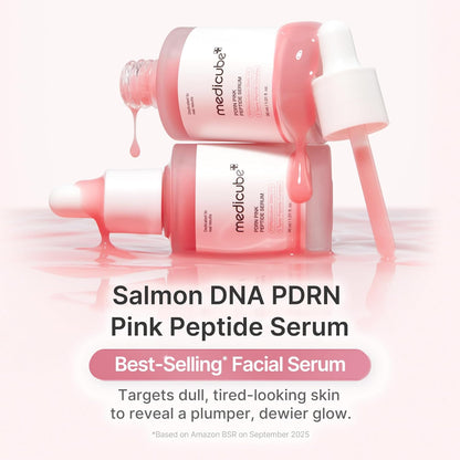 Medicube PDRN Pink Peptide Serum – Glass Skin Glow & Deep Hydration (30ml)