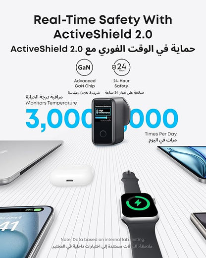 Anker 140W USB-C Charger – 4-Port GaN Fast Charging for MacBook, iPhone & Laptop