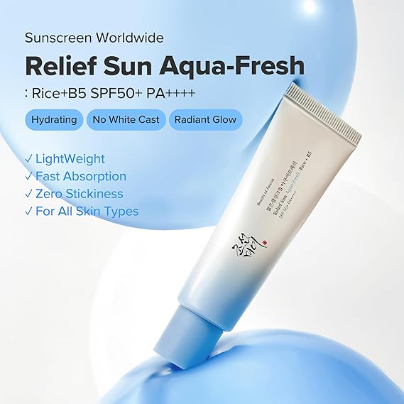 Beauty of Joseon Relief Sun Aqua-Fresh Sunscreen Rice + Panthenol SPF 50+ PA++++ 50ml