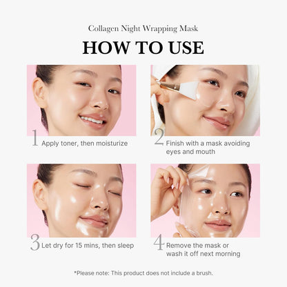 Medicube Collagen Wrapping Mask – Overnight Firming & Hydrating Peel-Off Mask (75 ml)