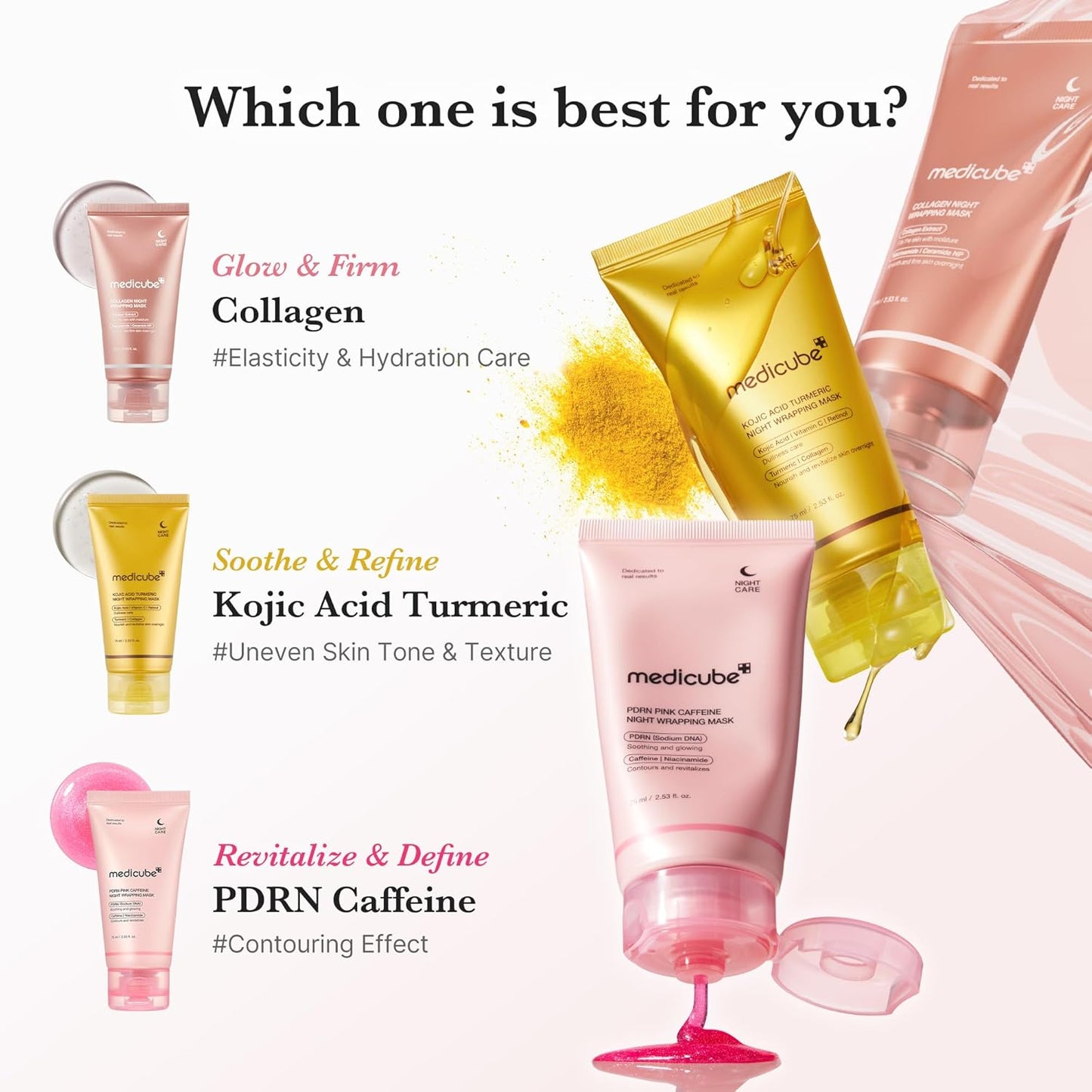 Medicube Collagen Wrapping Mask – Overnight Firming & Hydrating Peel-Off Mask (75 ml)