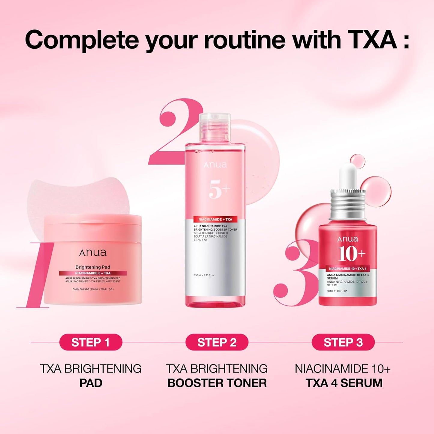 Anua Niacinamide 10% + TXA 4% Serum. Dark Spots Correcting and brightening Serum (30ml)