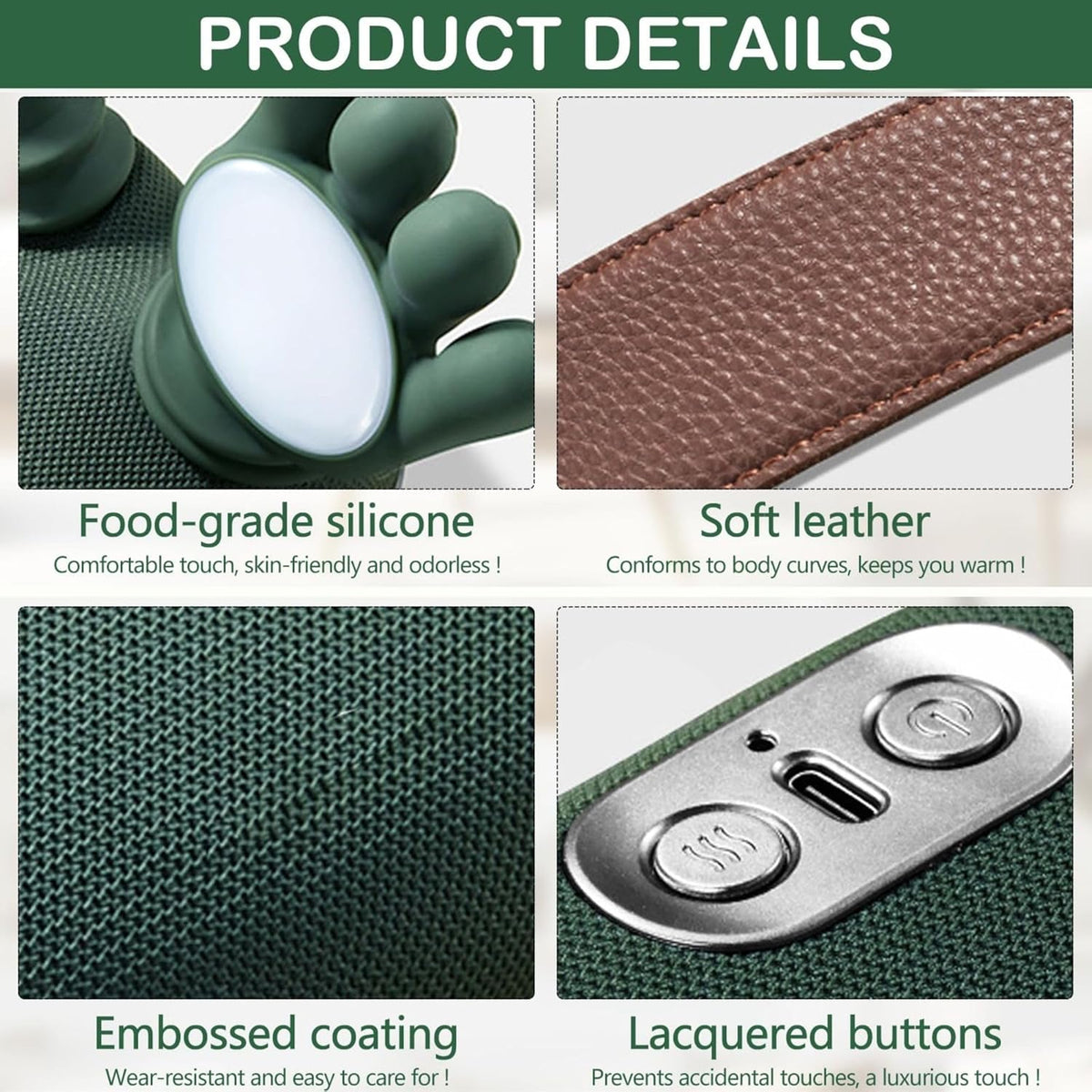 Portable Deep Tissue Massager - Handheld Muscle Relief Device