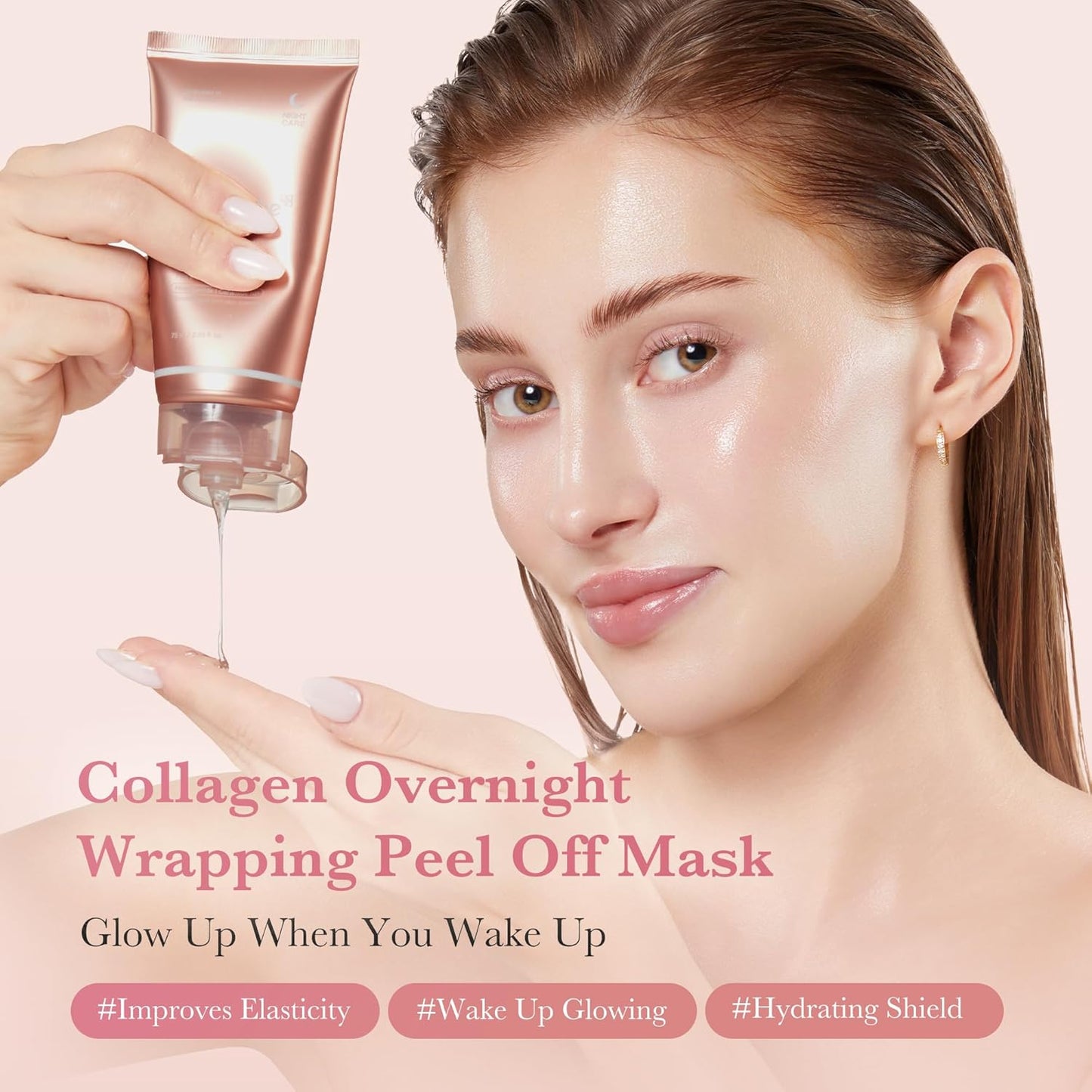 Medicube Collagen Wrapping Mask – Overnight Firming & Hydrating Peel-Off Mask (75 ml)
