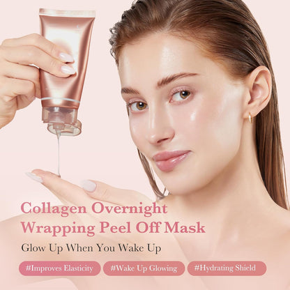 Medicube Collagen Wrapping Mask – Overnight Firming & Hydrating Peel-Off Mask (75 ml)