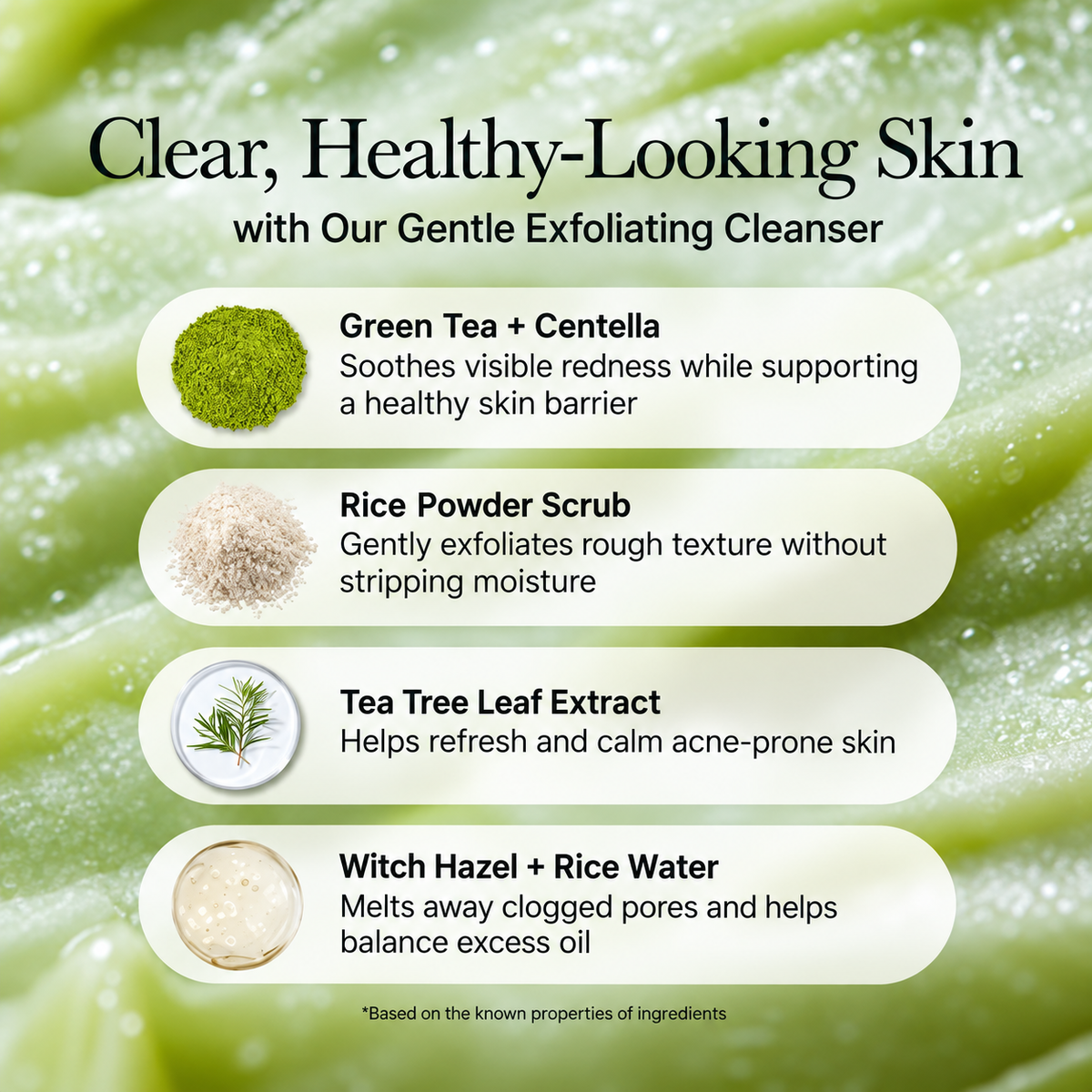 Arencia Fresh Green Rice Mochi Cleanser