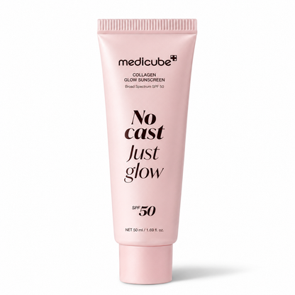 Medicube Collagen Glow Sunscreen SPF 50 – No White Cast, Radiant Finish (50ml)
