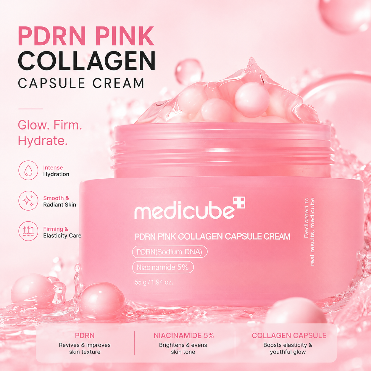 Medicube PDRN Pink Collagen Capsule Cream 55G