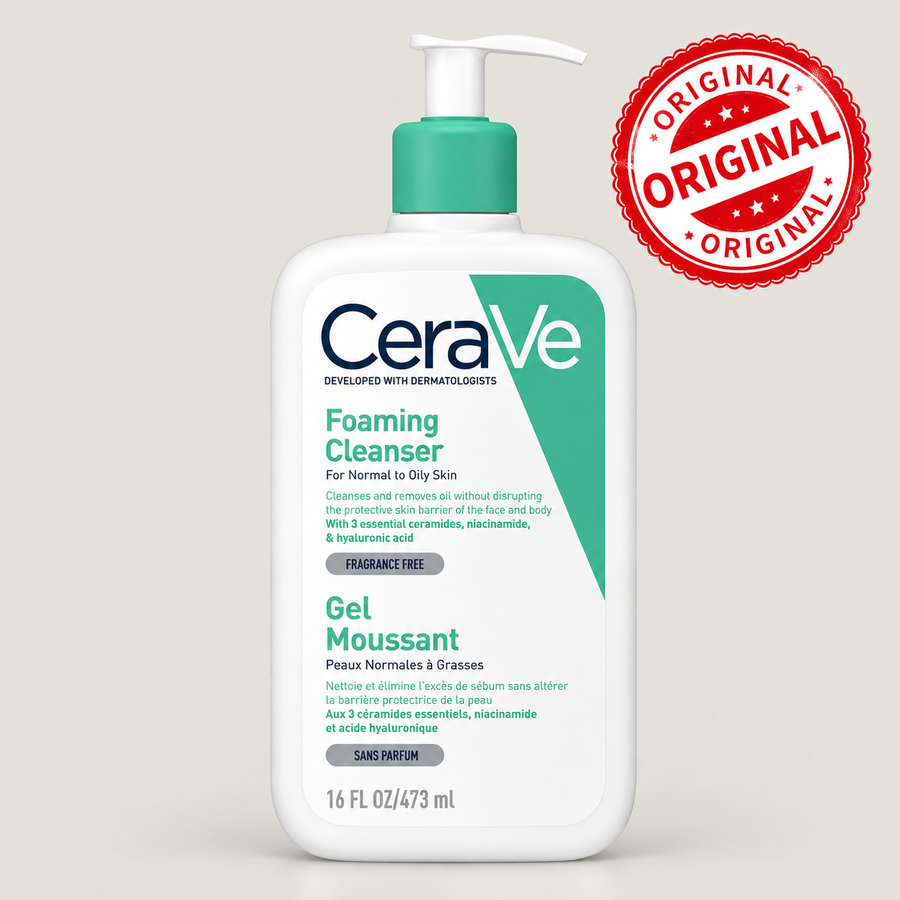 Cerave Foaming Cleanser for Normal to Oily Skin with Hyaluronic Acid  (473ml)