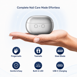 SmartTrim 2-in-1 Electric Nail Clipper & Polisher (white)