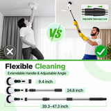 Cordless Electric Spin Scrubber with 9 Brush Heads
