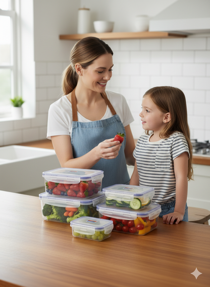 My Fresh 5-Piece Airtight Food Storage Container Set With Locking Lids