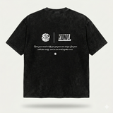 E-Line Black Oversized Tee For Men