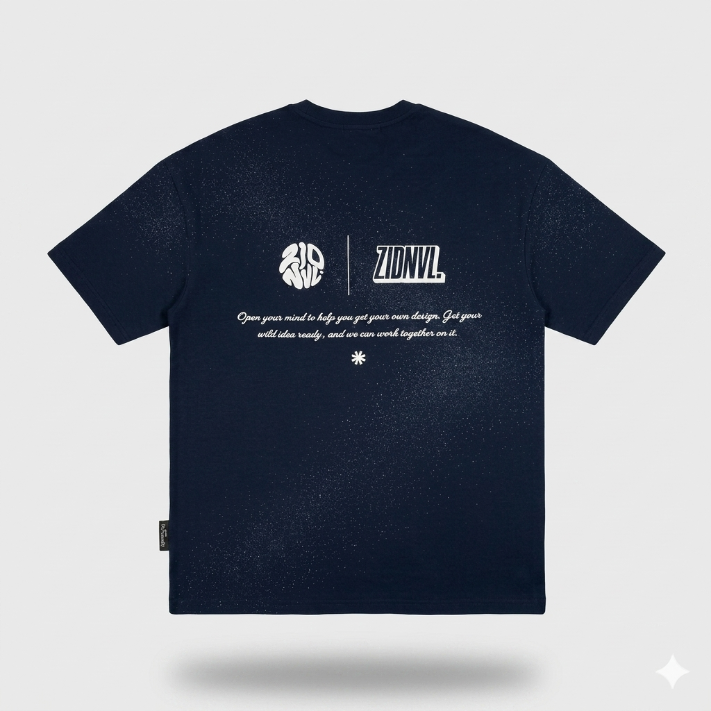 E-Line Navy Oversized Tee For Men