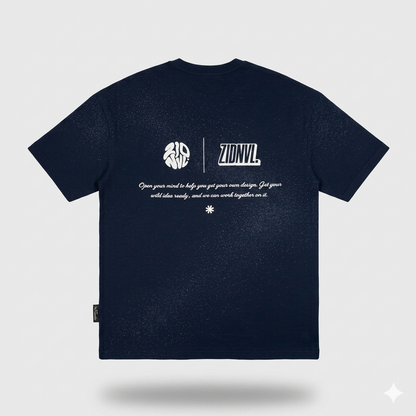 E-Line Navy Oversized Tee For Men