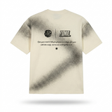 E-Line Beige Oversized Tee For Men