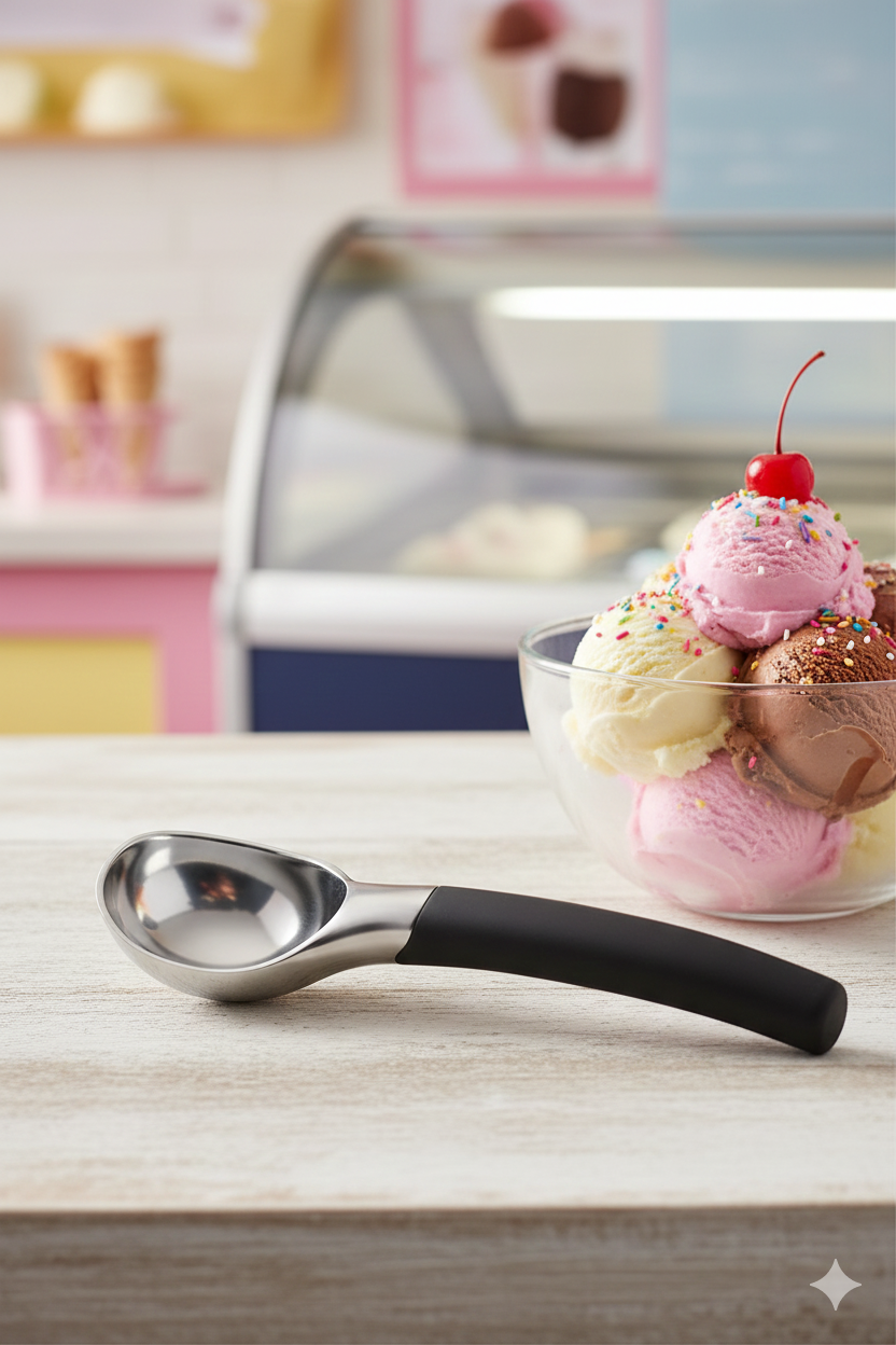 Premium Ice Cream Scoop With Comfortable Handle