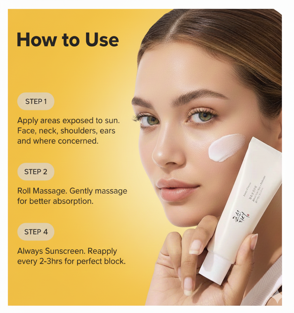 (PACK OF 2) Beauty Of Joseon Relief Sun Rice Probiotics SPF 50+ PA++++ Korean Sunscreen sunblock for Face Daily Sunscreen For Men Women Skincare 50ml