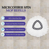 Microfiber Mop Head Refills (Suitable for Vileda )- Pack of 4
