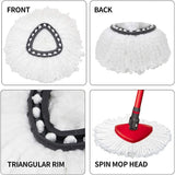 Microfiber Mop Head Refills (Suitable for Vileda )- Pack of 4