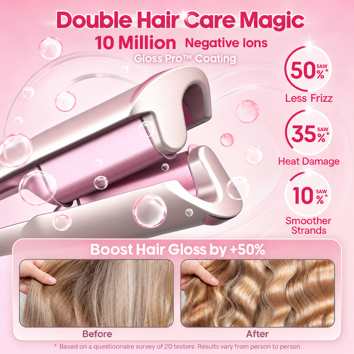SHEGLAM's Cupid's Charm Beach Babe Hair Waver-25mm