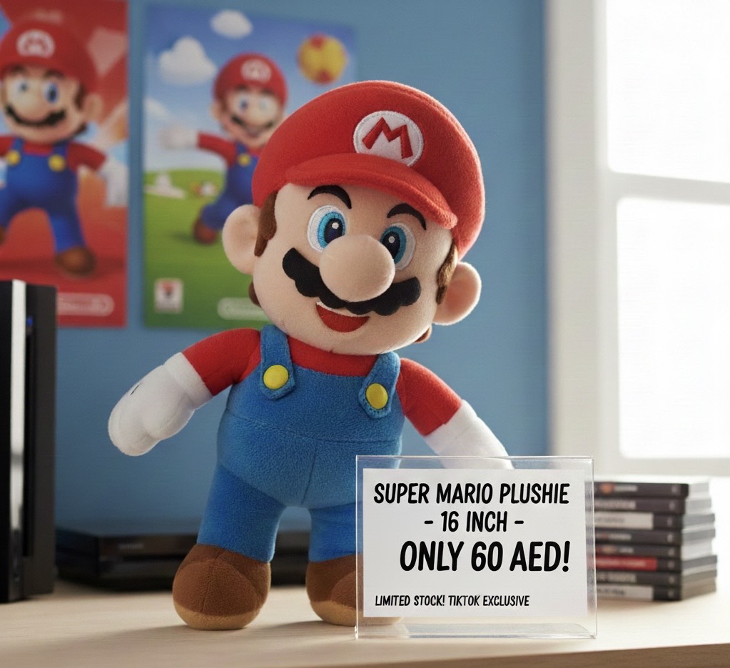 Super Mario Plush Toy, Collectable Nintendo Character Plushie (38 cm)