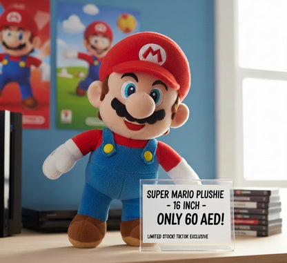 Super Mario Plush Toy, Collectable Nintendo Character Plushie (38 cm)