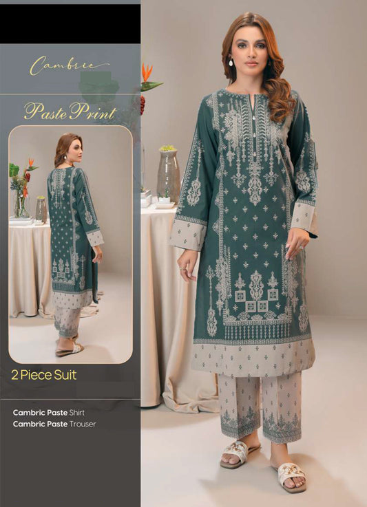 Cambric Paste Print 2 piece suit