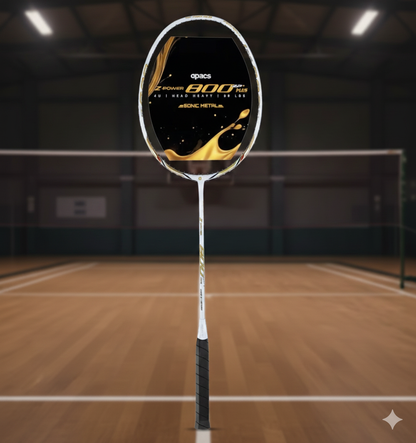 Apacs Z-Power 800 RP+ Professional Badminton Racket – Lightweight High-Tension Frame, Power Smash Design, Durable Graphite Shaft – Made in Vietnam