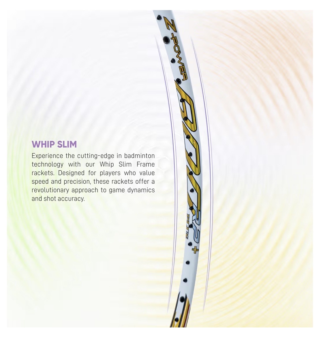 Apacs Z-Power 800 RP+ Professional Badminton Racket – Lightweight High-Tension Frame, Power Smash Design, Durable Graphite Shaft – Made in Vietnam