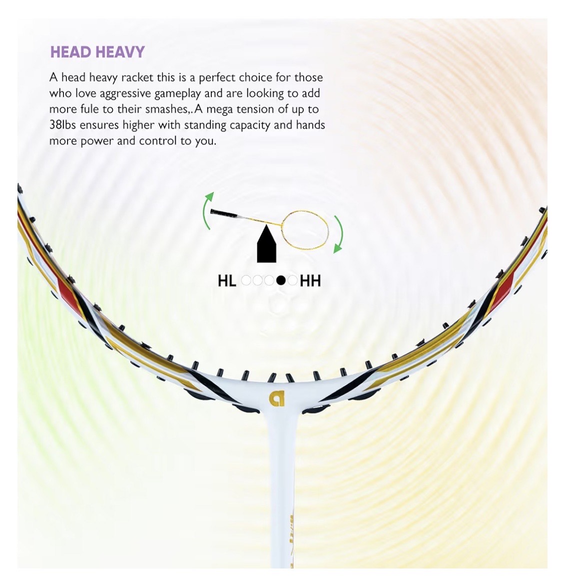 Apacs Z-Power 800 RP+ Professional Badminton Racket – Lightweight High-Tension Frame, Power Smash Design, Durable Graphite Shaft – Made in Vietnam