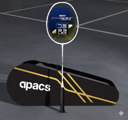 Apacs Z-Power 900 RP+ Badminton Racket with Sonic Aero Shaft – Ultra-Fast Swing Speed, High Tension Frame, Lightweight Offensive Racket | Made in Vietnam