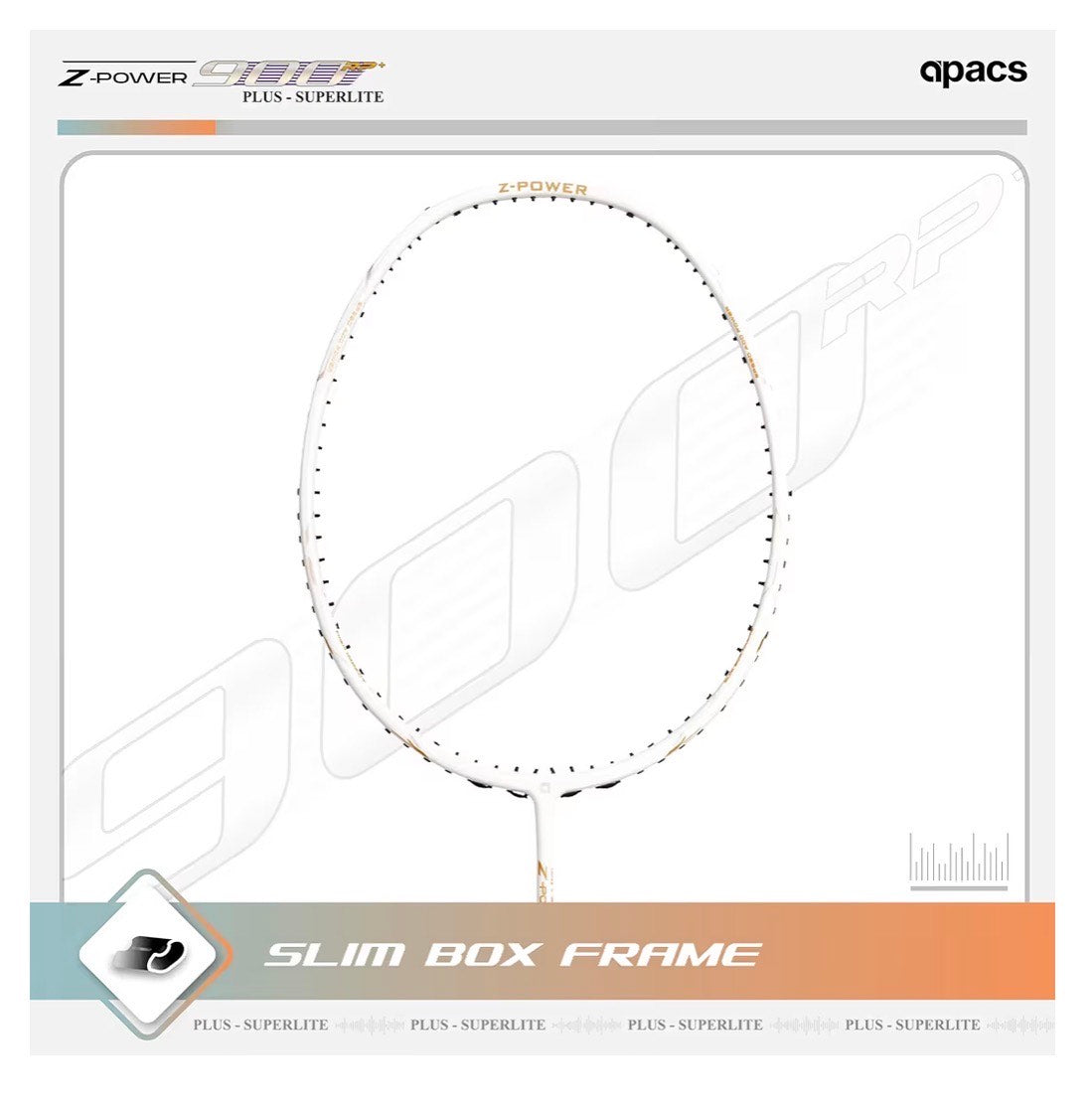 Apacs Z-Power 900 RP+ Badminton Racket with Sonic Aero Shaft – Ultra-Fast Swing Speed, High Tension Frame, Lightweight Offensive Racket | Made in Vietnam