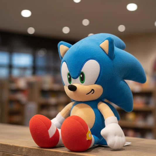 Sonic the Hedgehog 17-Inch Plush Toy - Blue Hedgehog Collectible for Kids
